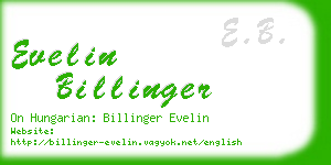 evelin billinger business card